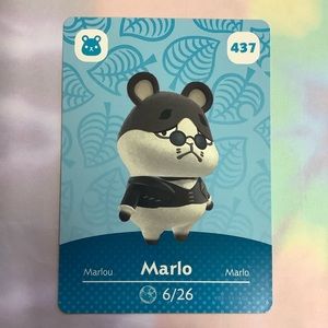 Animal Crossing Amiibo Card Mario Series 5